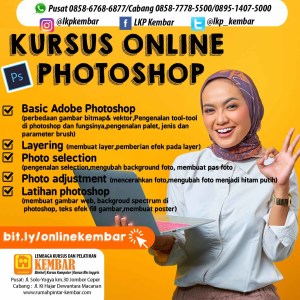 MATERI PROMO KURSUS ONLINE PHOTOSHOP BIAYA KURSUS